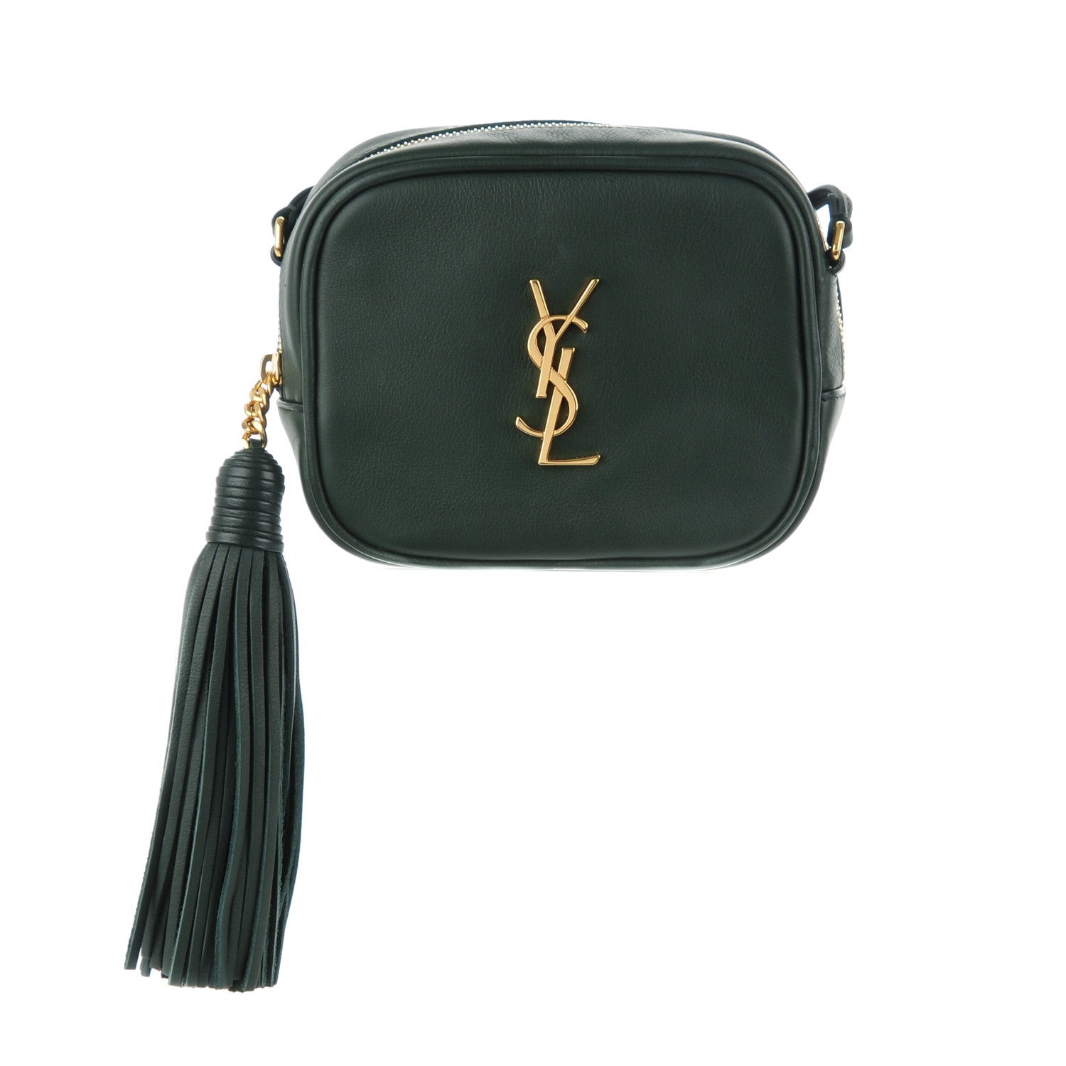 Saint Laurent Nappa Monogram Blogger Bag New Vert Fonce 1 of 6