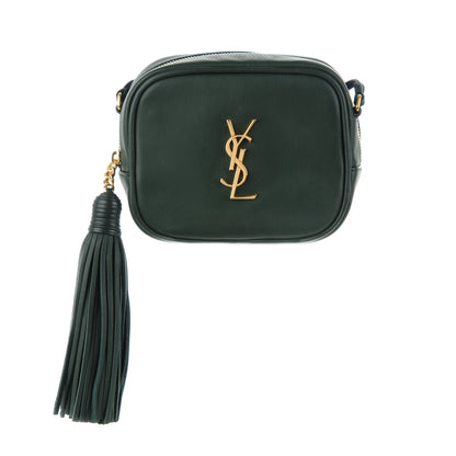Saint Laurent Nappa Monogram Blogger Bag New Vert Fonce 1 of 6