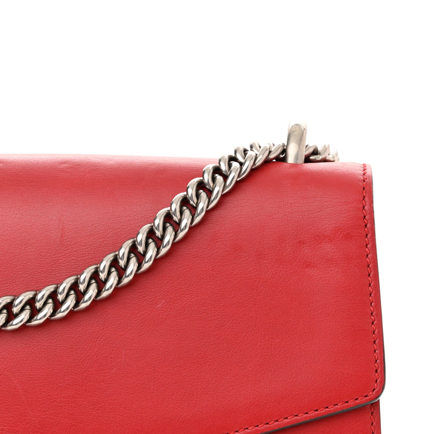 Gucci Calfskin Medium Dionysus Shoulder Bag Hibiscus Red 14 of 15