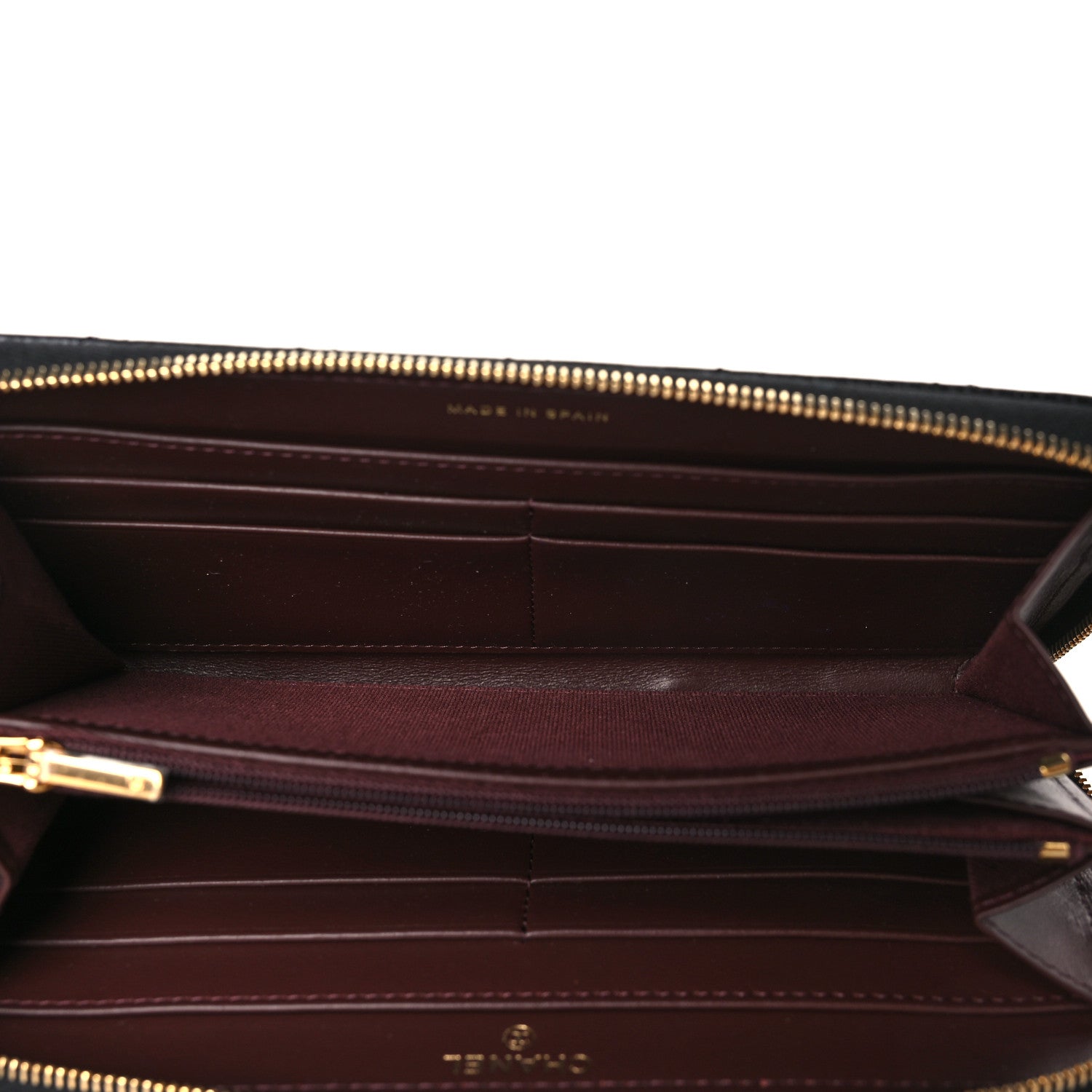 Chanel Caviar Quilted Large Gusset Zip Around Wallet Black 5 of 9