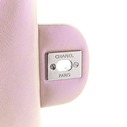 Chanel Iridescent Calfskin Quilted Mini Rectangular Flap Pink 6 of 13