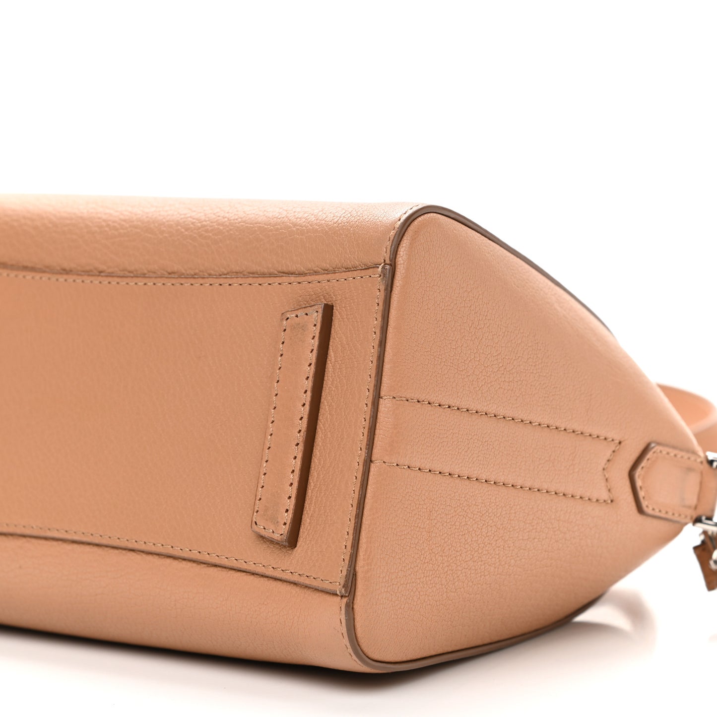 Sugar Goatskin Mini Antigona Medium Beige