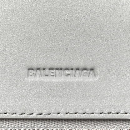 Balenciaga Faux Calfskin Fabric Small Sneakerhead Top Handle Bag Blue Grey 6 of 13