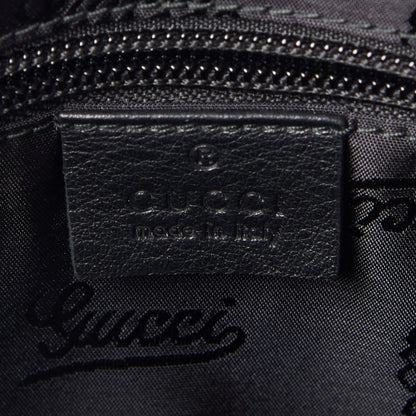 Gucci Guccissima Small Flap Messenger Bag Black 9 of 10