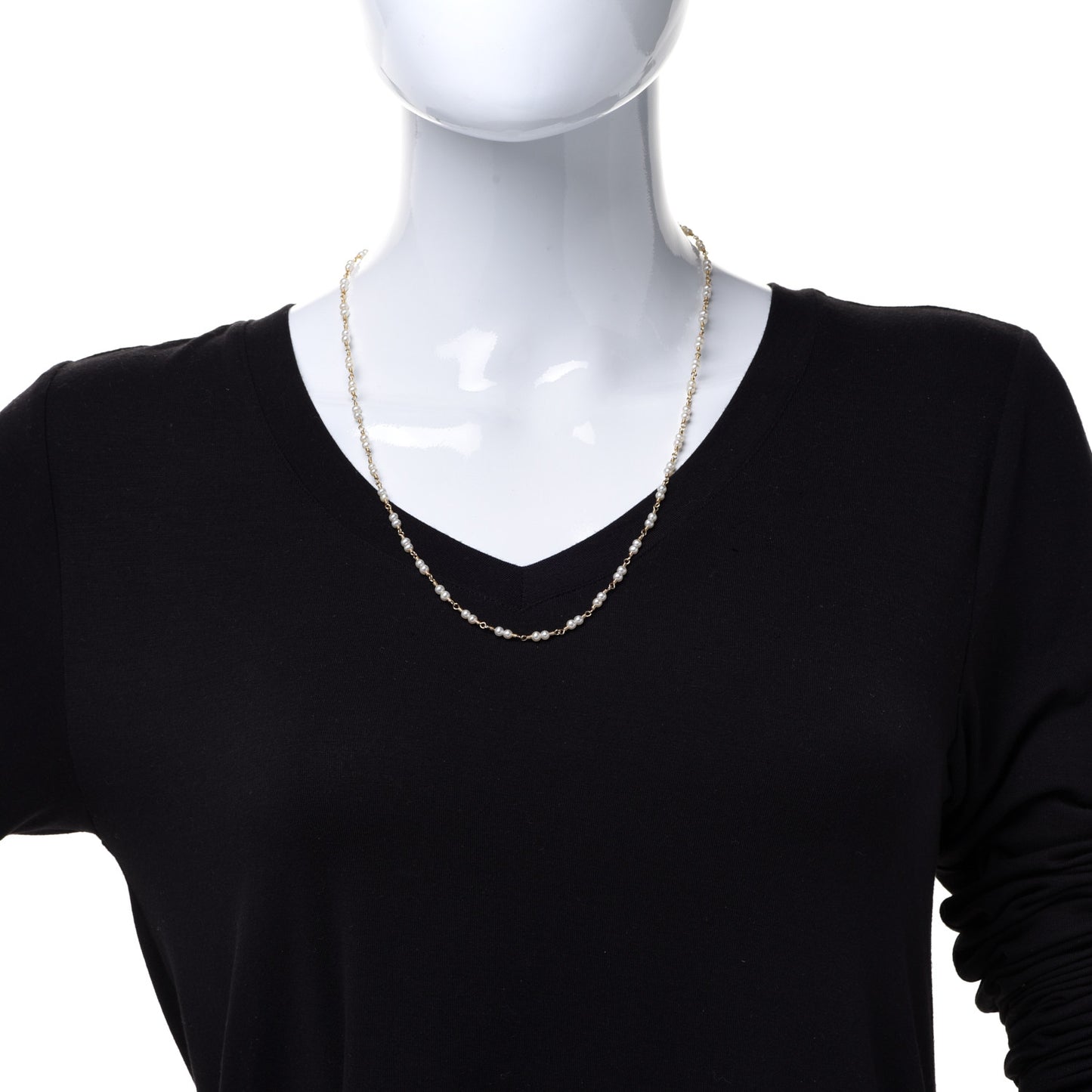 18K Yellow Gold Pearl Karina Necklace