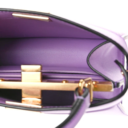 Fendi Shiny Nappa Petite Peekaboo I SEE U Satchel Violetta 6 of 9