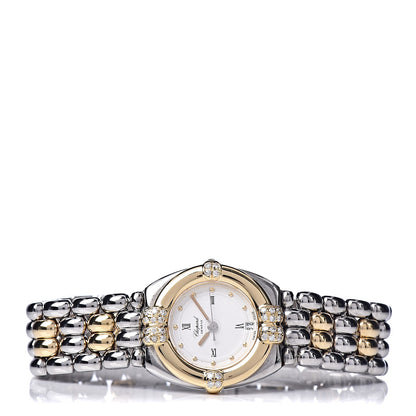 Chopard Stainless Steel 18K Yellow Gold Diamond 23mm Gstaad Quartz Watch 3 of 6