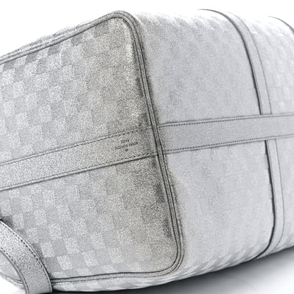 Louis Vuitton Damier Glitter Keepall Bandouliere 50 Silver 7 of 8