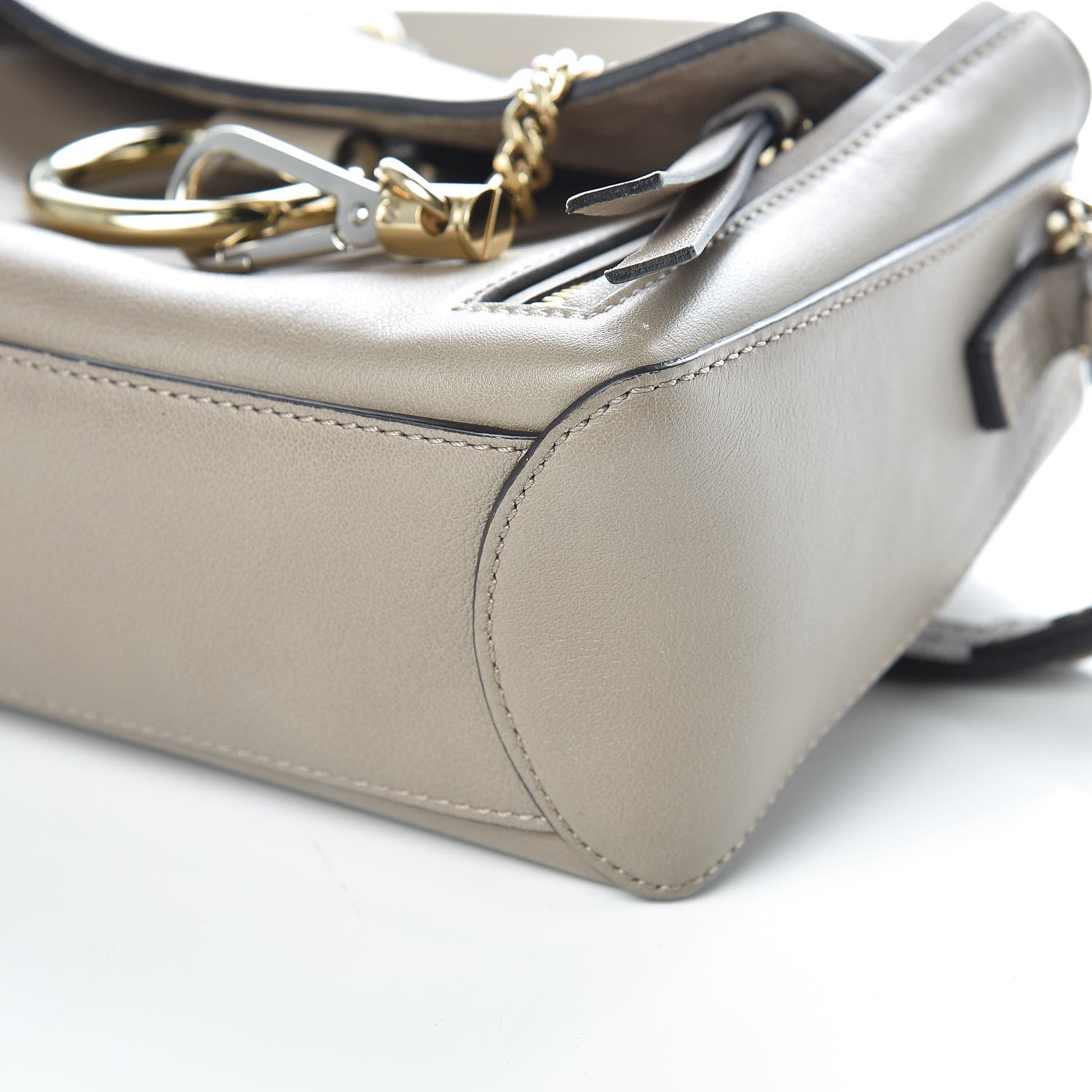 Chloe Calfskin Mini Faye Day Shoulder Bag Motty Grey 6 of 10