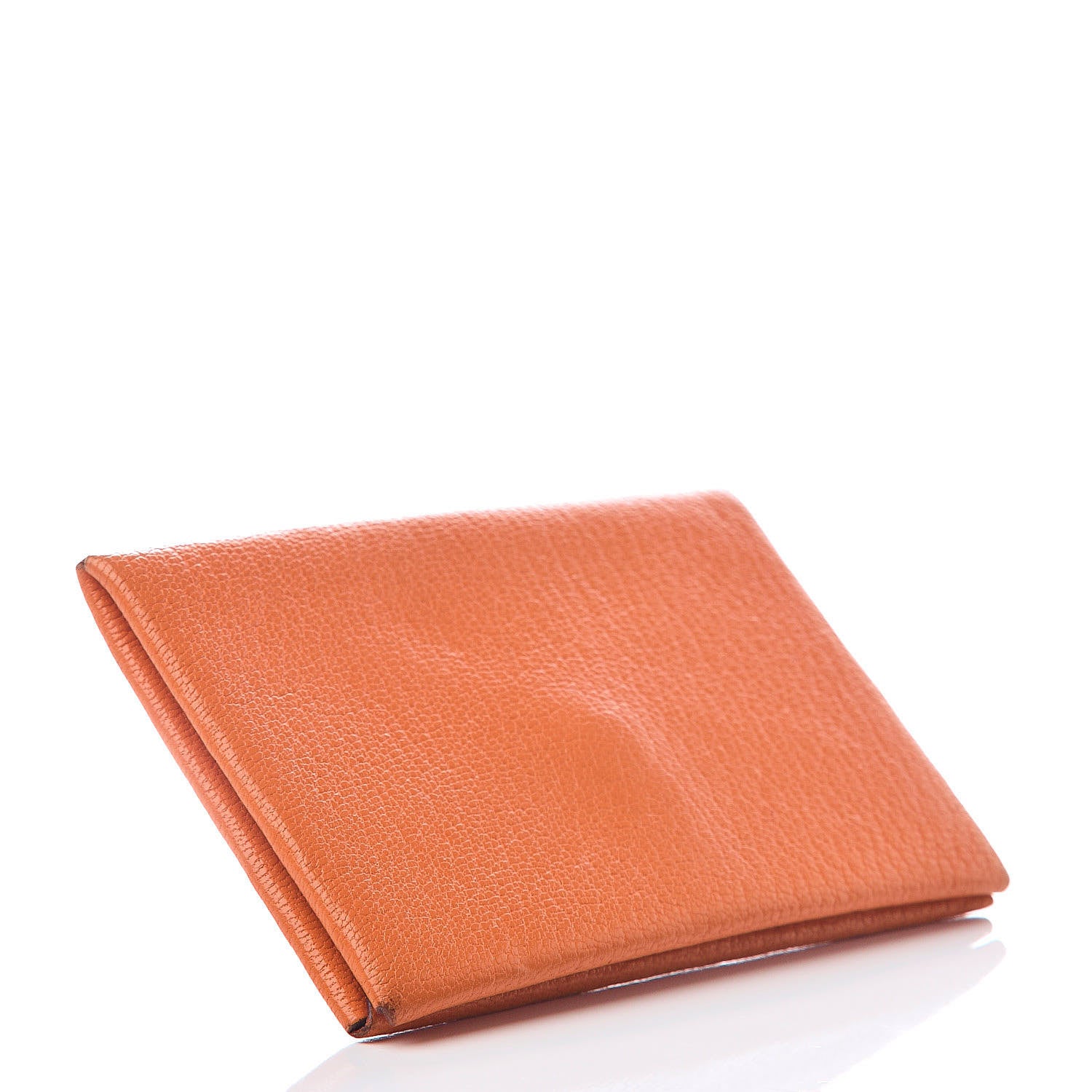 Hermes Chevre Mysore Calvi Card Case Orange 4 of 5