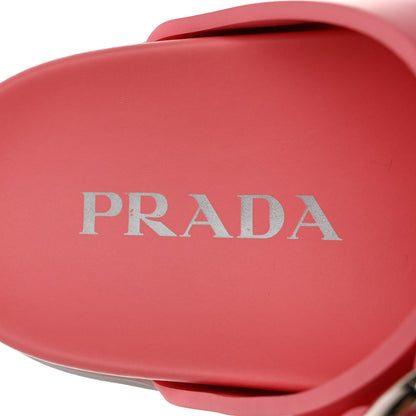 Prada EVA Rubber Buckled Lug Sole 20mm Thong Sandals 40 Begonia 7 of 11