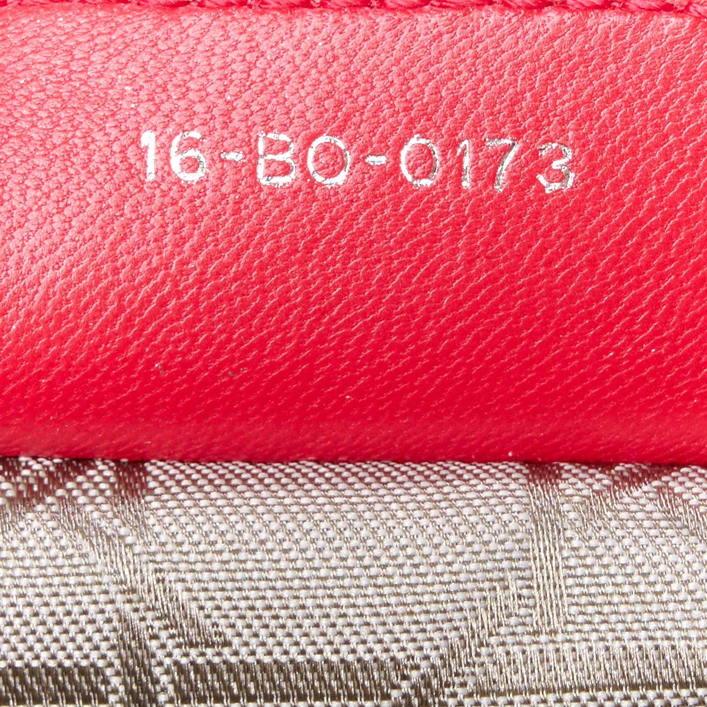 Lambskin Cannage Medium Lady Dior Red