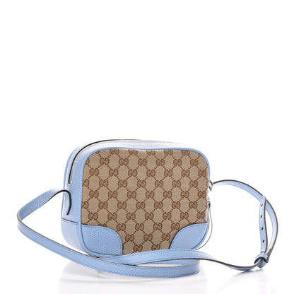 Gucci Monogram Mini Bree Messenger Bag Beige Mineral Blue 3 of 9