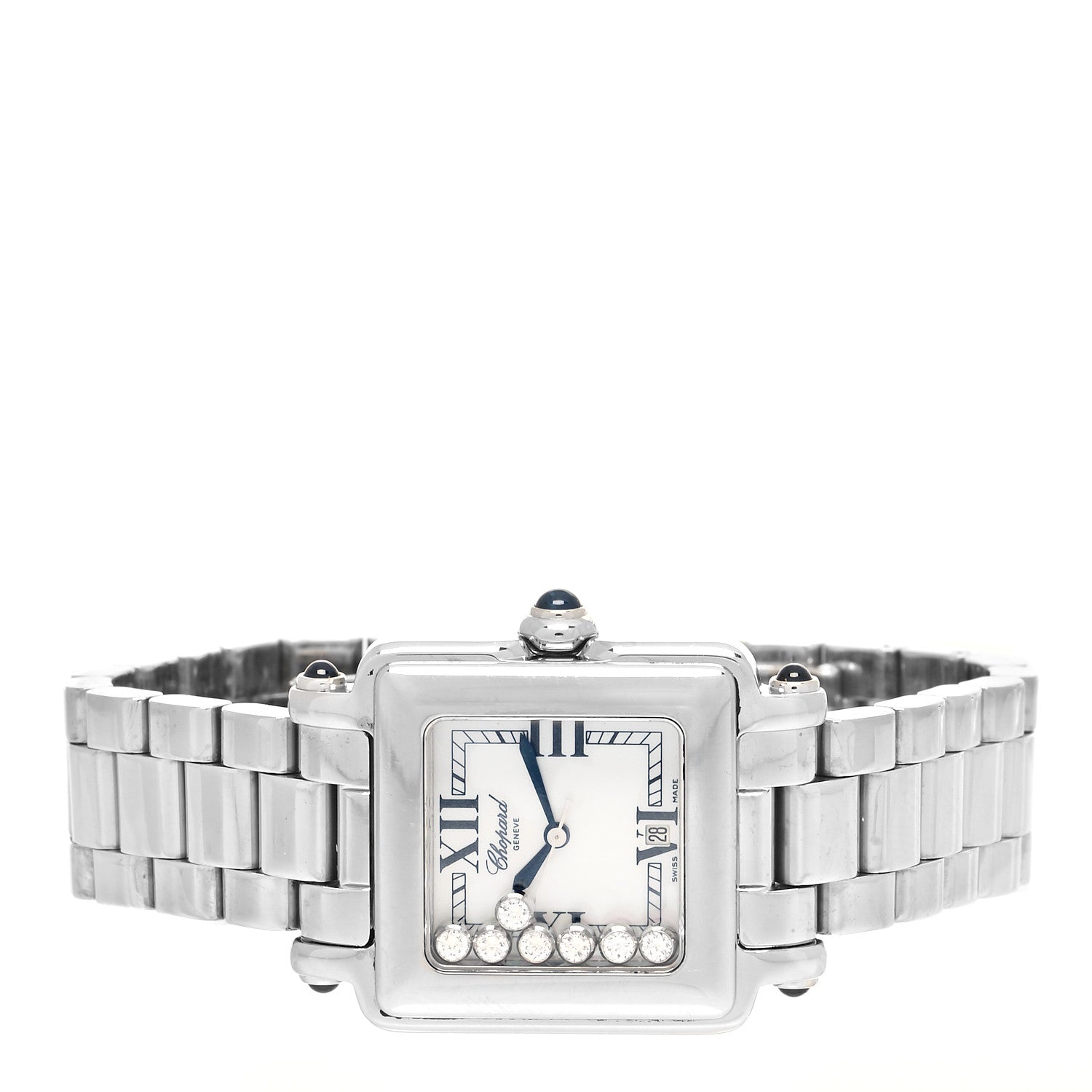 Chopard Stainless Steel 7 Diamond 27mm Happy Sport Quartz Watch 2 of 4