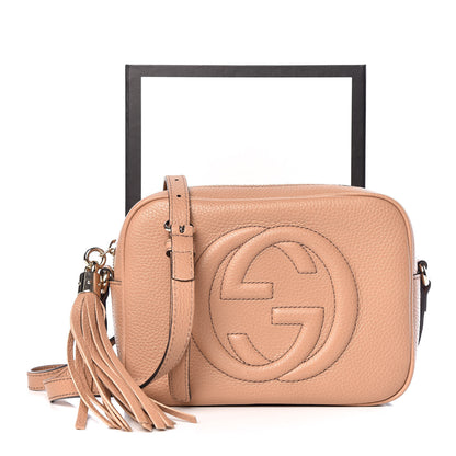 Gucci Pebbled Calfskin Small Soho Disco Bag Camelia 10 of 10