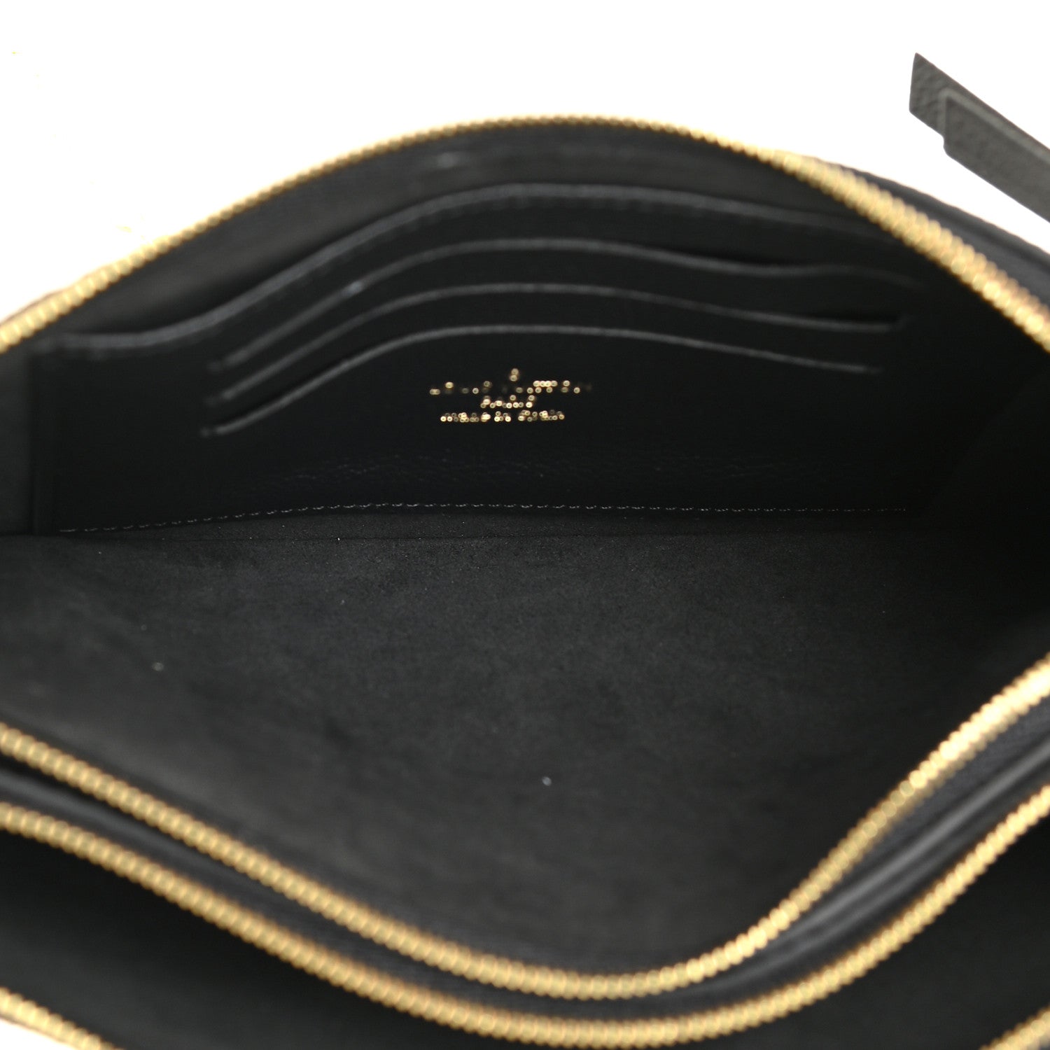 Louis Vuitton Empreinte Double Zip Pochette Black 5 of 11