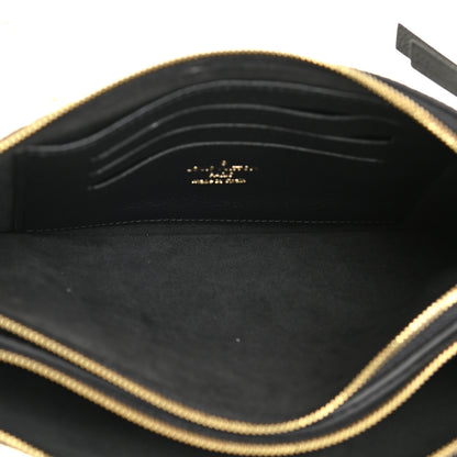 Louis Vuitton Empreinte Double Zip Pochette Black 5 of 11