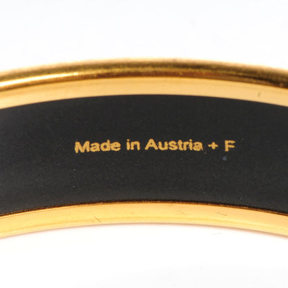 Hermes Enamel Printed Caleche Medium Bracelet 70 Black 5 of 6