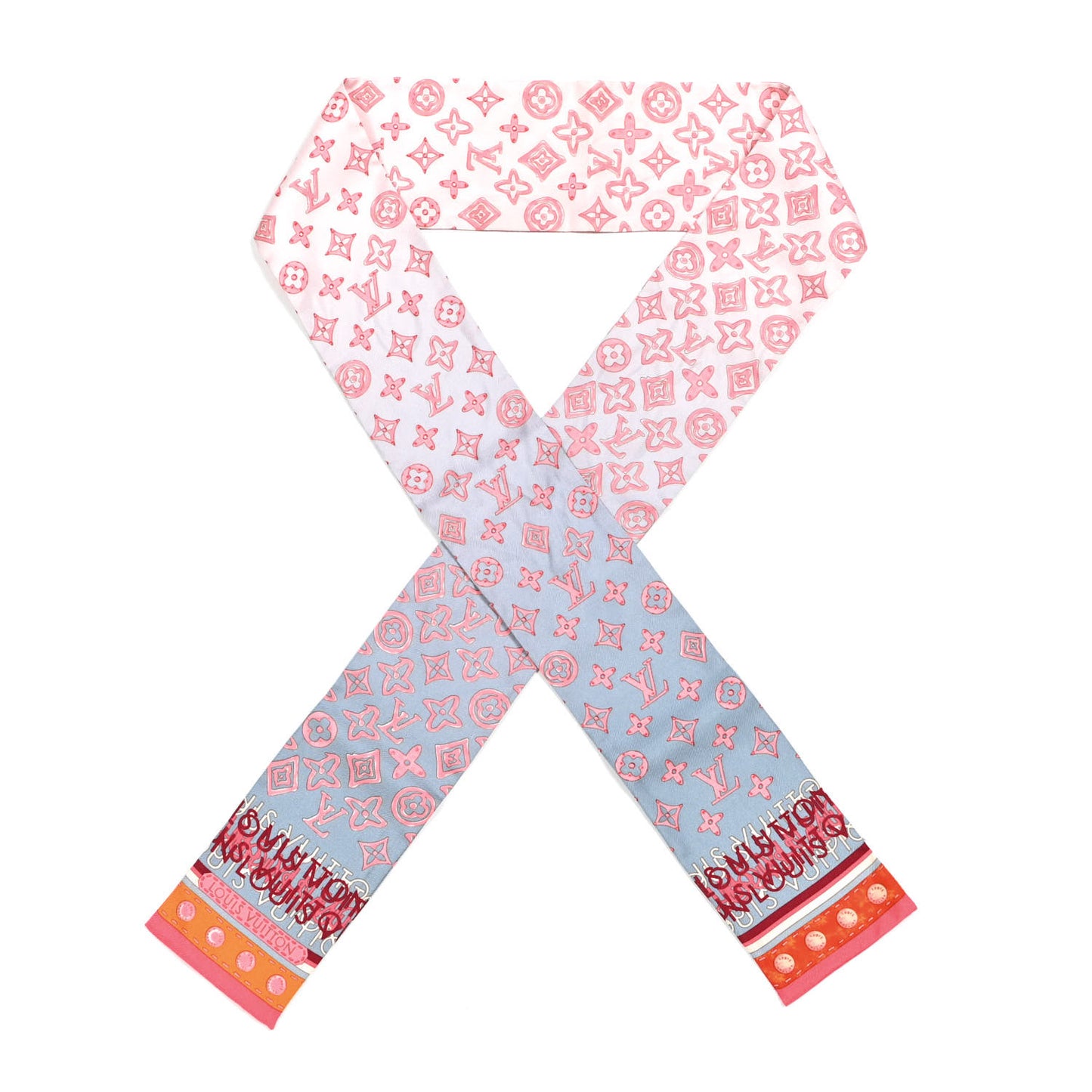 Silk Monogram Map Bandeau