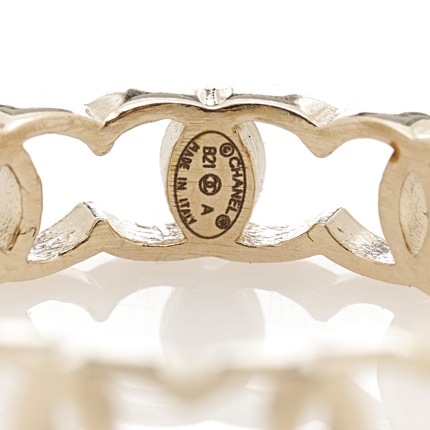 Metal CC Ring 6 52 Gold