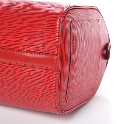 Louis Vuitton Epi Speedy 25 Castillan Red 10 of 13