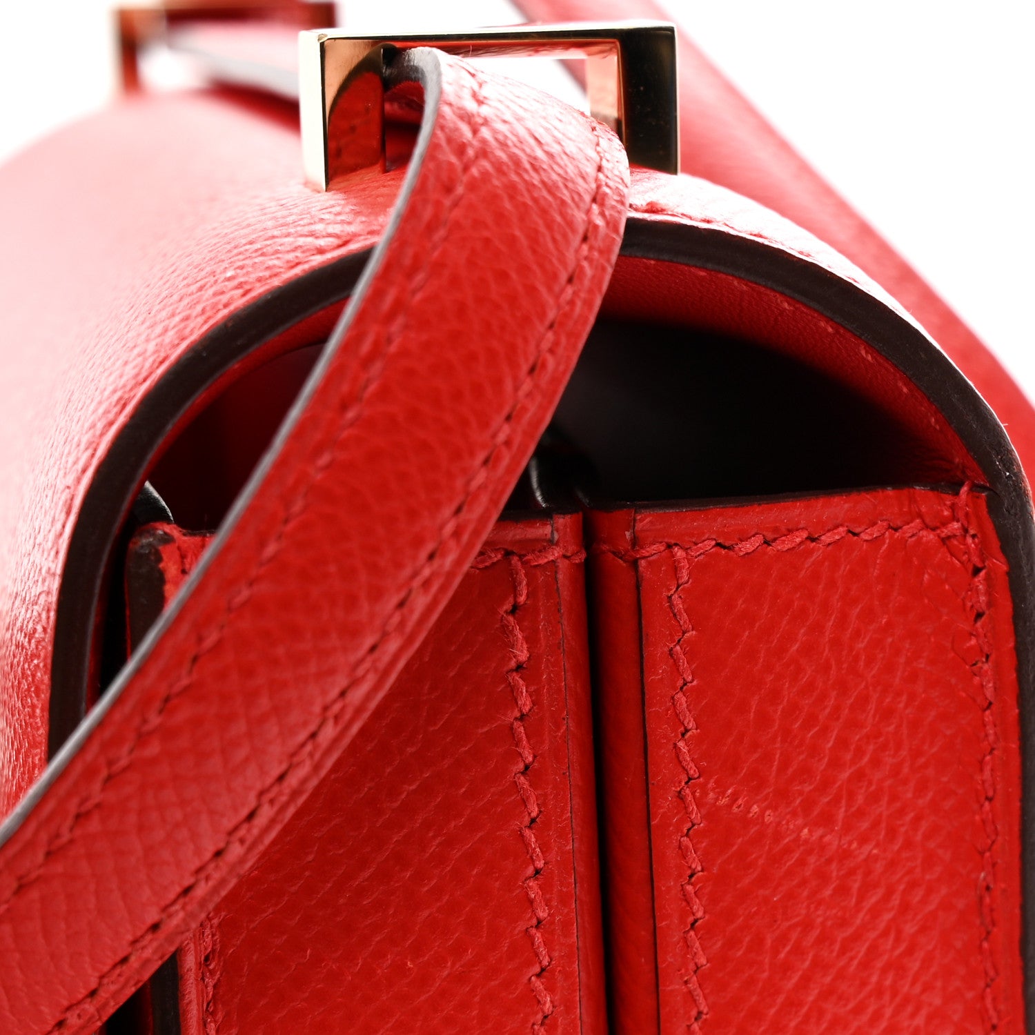 Hermes Epsom Mosaique Au 24-17 Rouge De Coeur 13 of 13