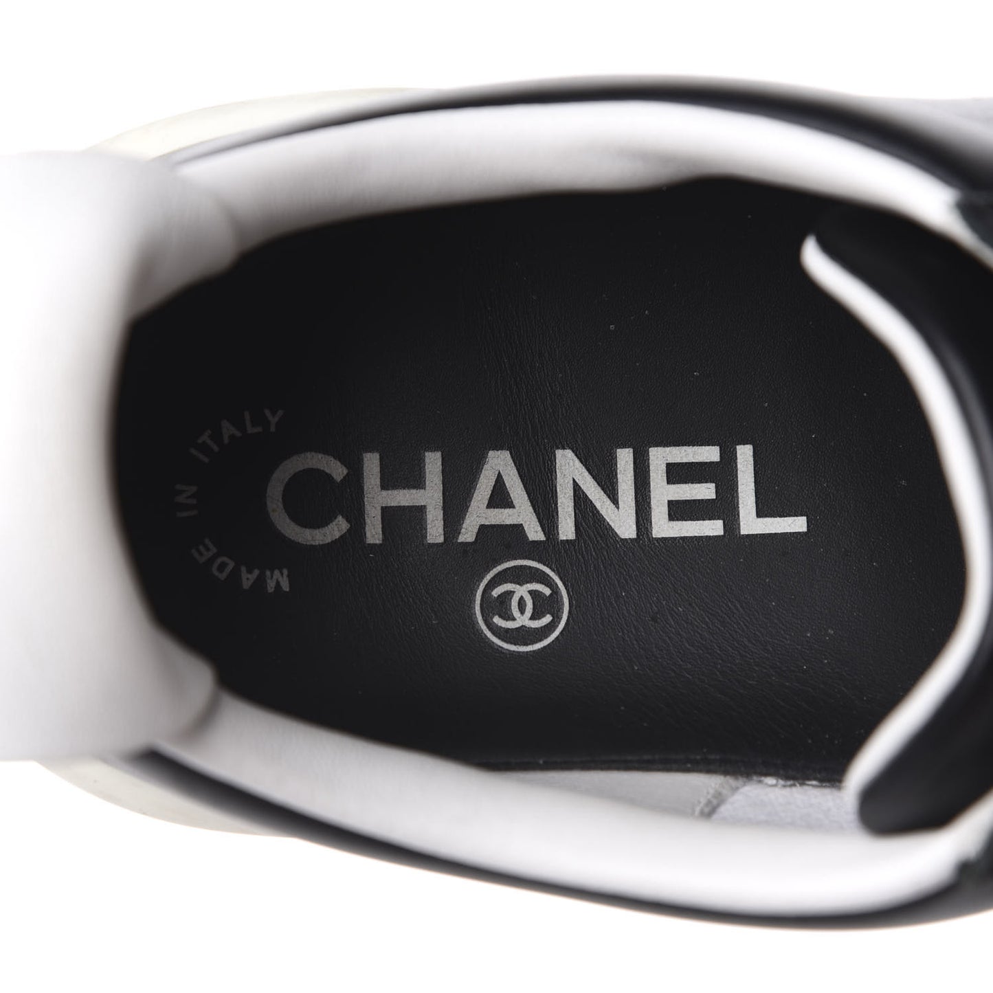 Calfskin CC Womens Sneakers 37 Black