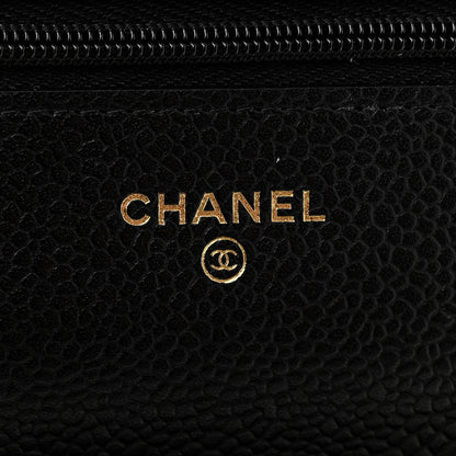 Chanel Caviar Quilted Wallet on Chain WOC Black 6 of 12