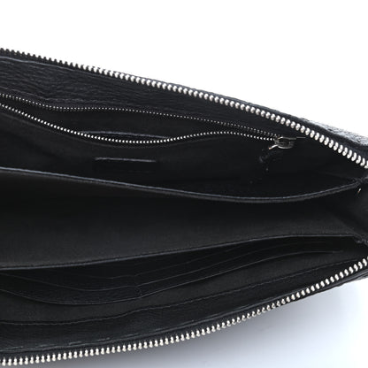 Fendi Cuoio Romano Selleria Monster Eyes Slim Clutch Black 4 of 7