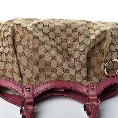 Gucci Monogram Margaux Calfskin Medium Sukey Tote Beige Ebony Vintage Rose 7 of 9