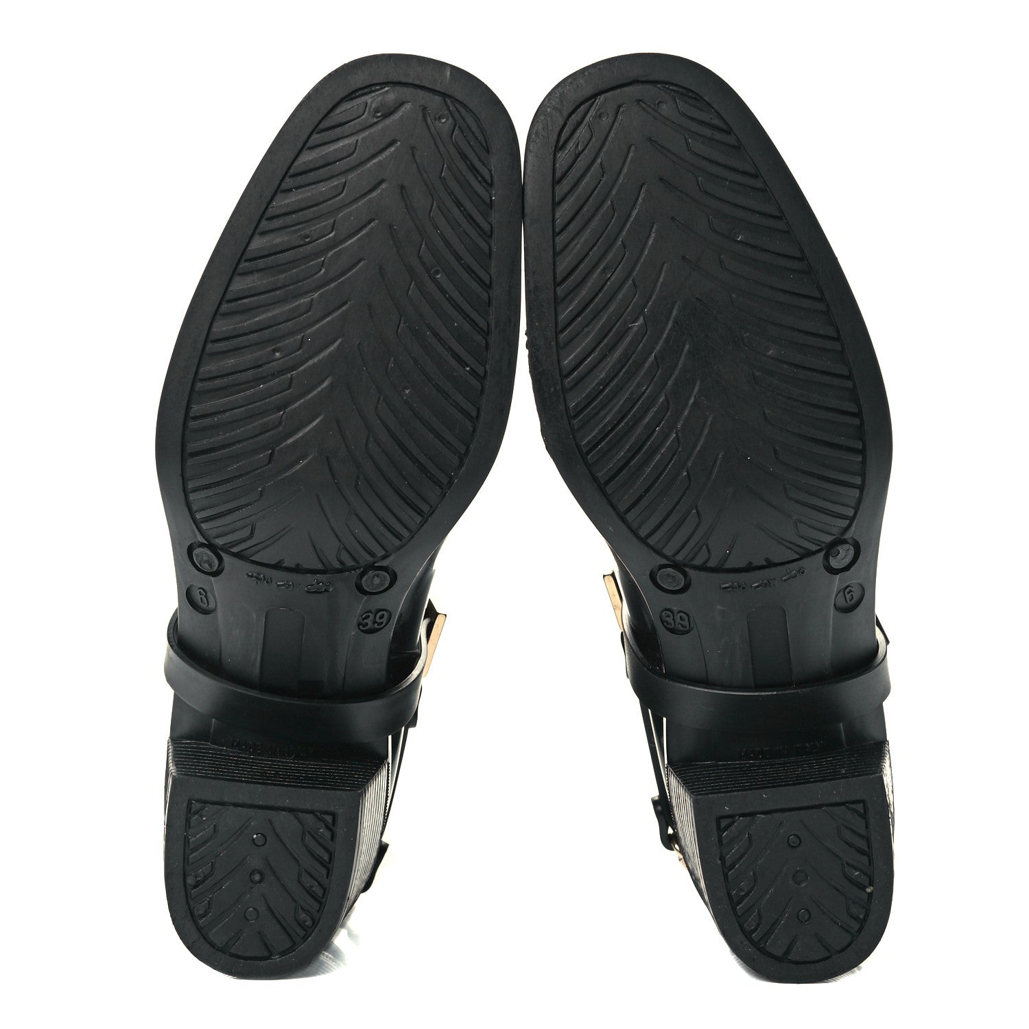 Jimmy Choo PVC Rubber Cheshire Rain Boots 39 Black 7 of 10