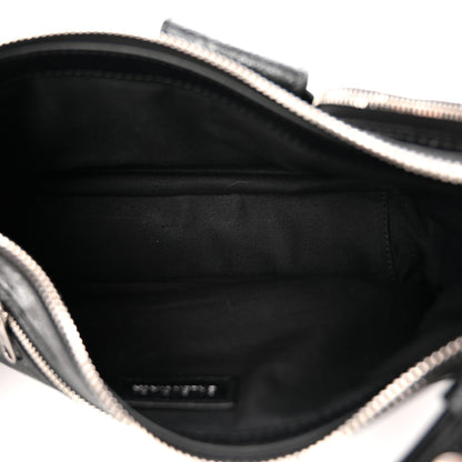 Balenciaga Agneau Arena Superbusy XS Sling Zip Shoulder Bag Black Black 5 of 10
