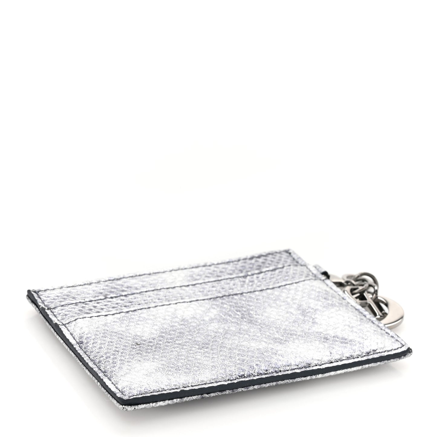 Karung Lady Dior Card Holder Vieil Argent