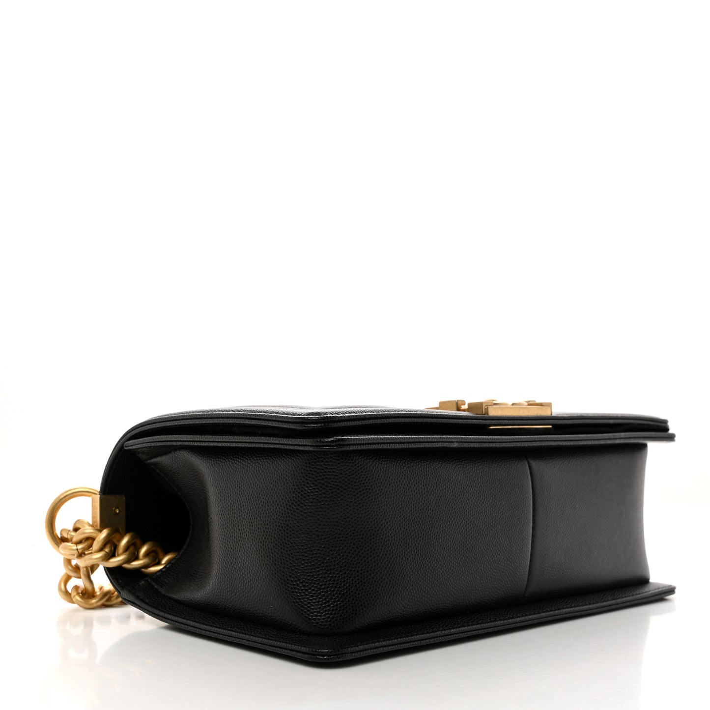 Caviar Quilted Medium Boy Flap Black