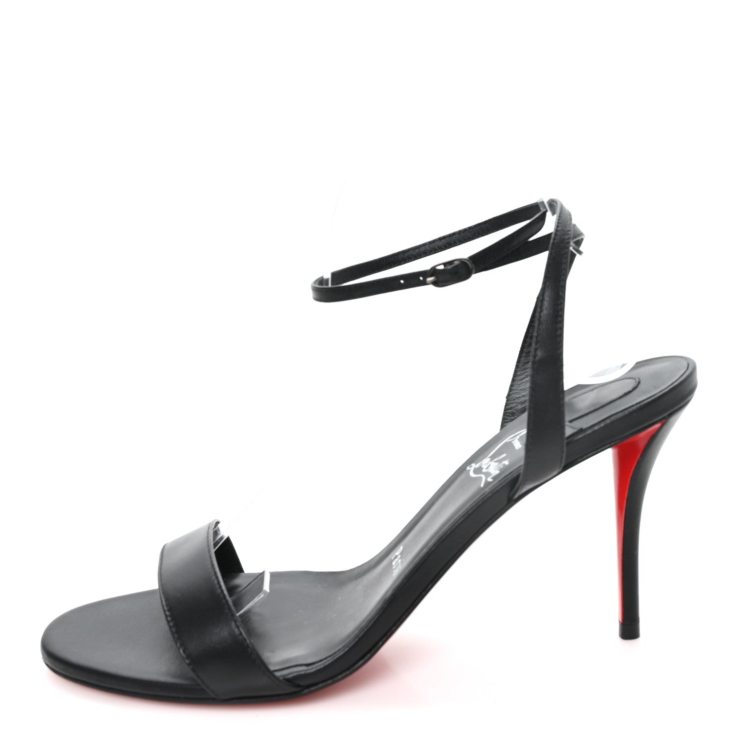 Christian Louboutin Nappa Miss Z 80 Strappy Sandals Pumps 40 Black 1 of 8