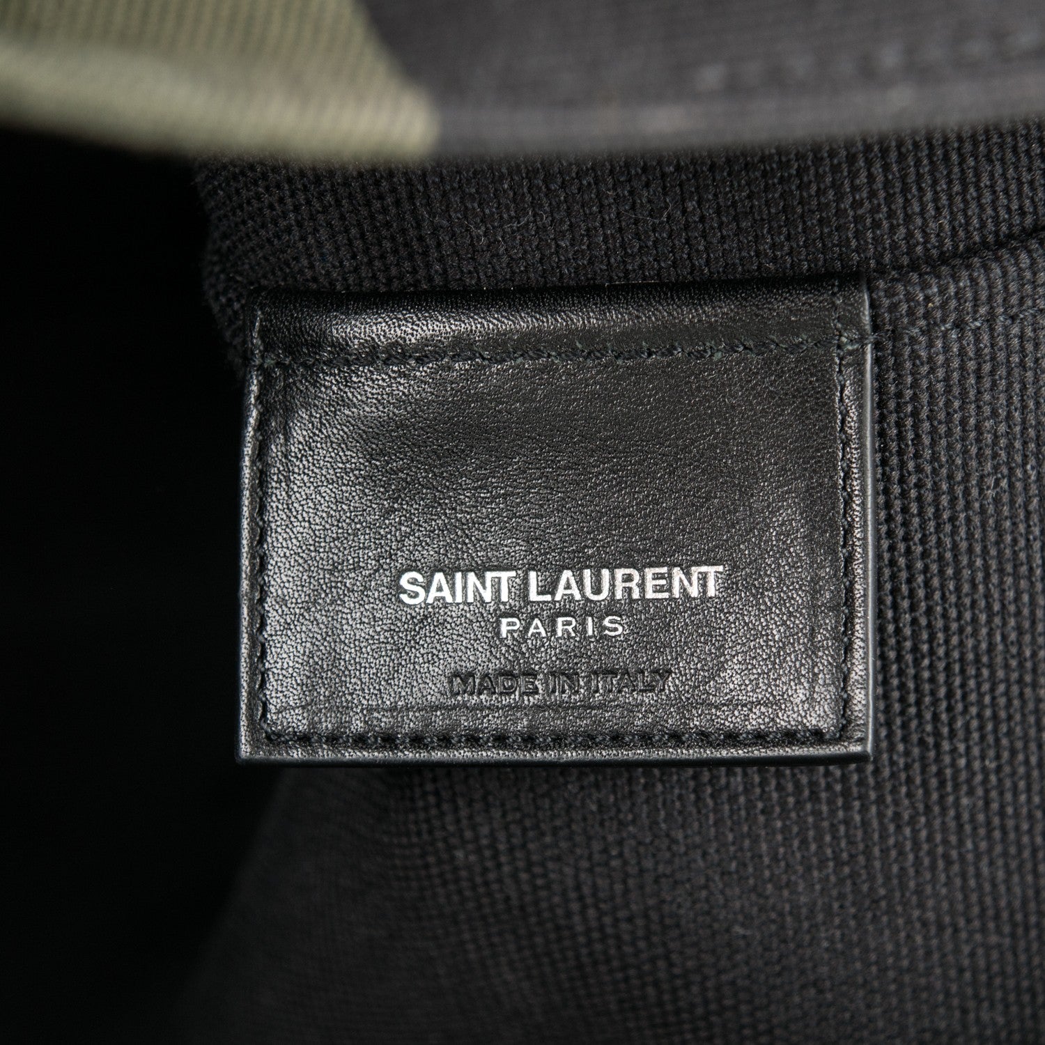 Saint Laurent Canvas Beach Shopping East West Tote Black 6 of 9