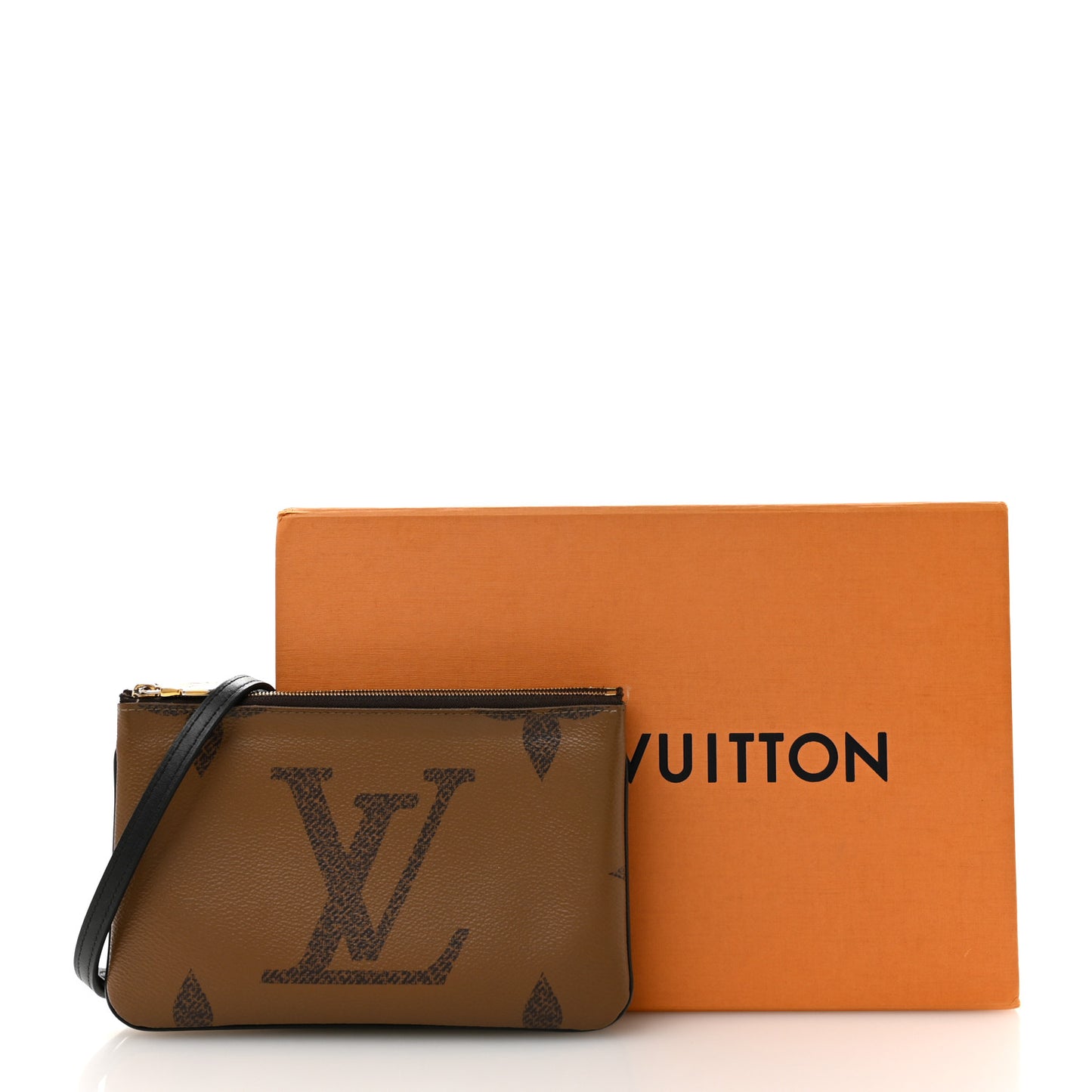 Reverse Monogram Giant Double Zip Pochette