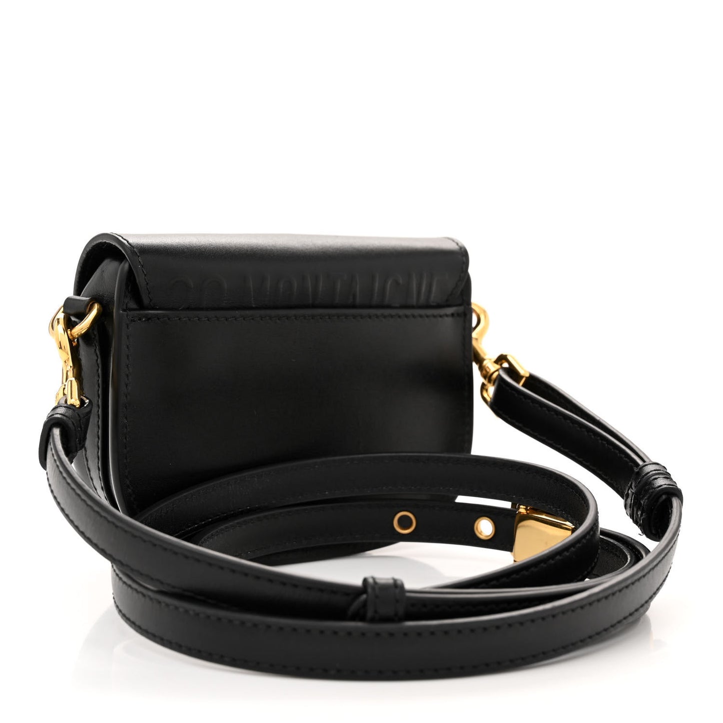 Box Calfskin Micro Bobby Bag Black