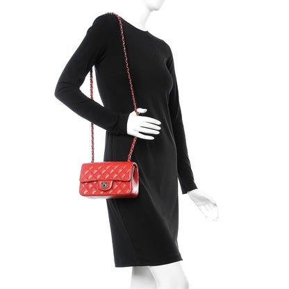 Chanel Caviar Quilted Mini Rectangular Flap Red 2 of 8