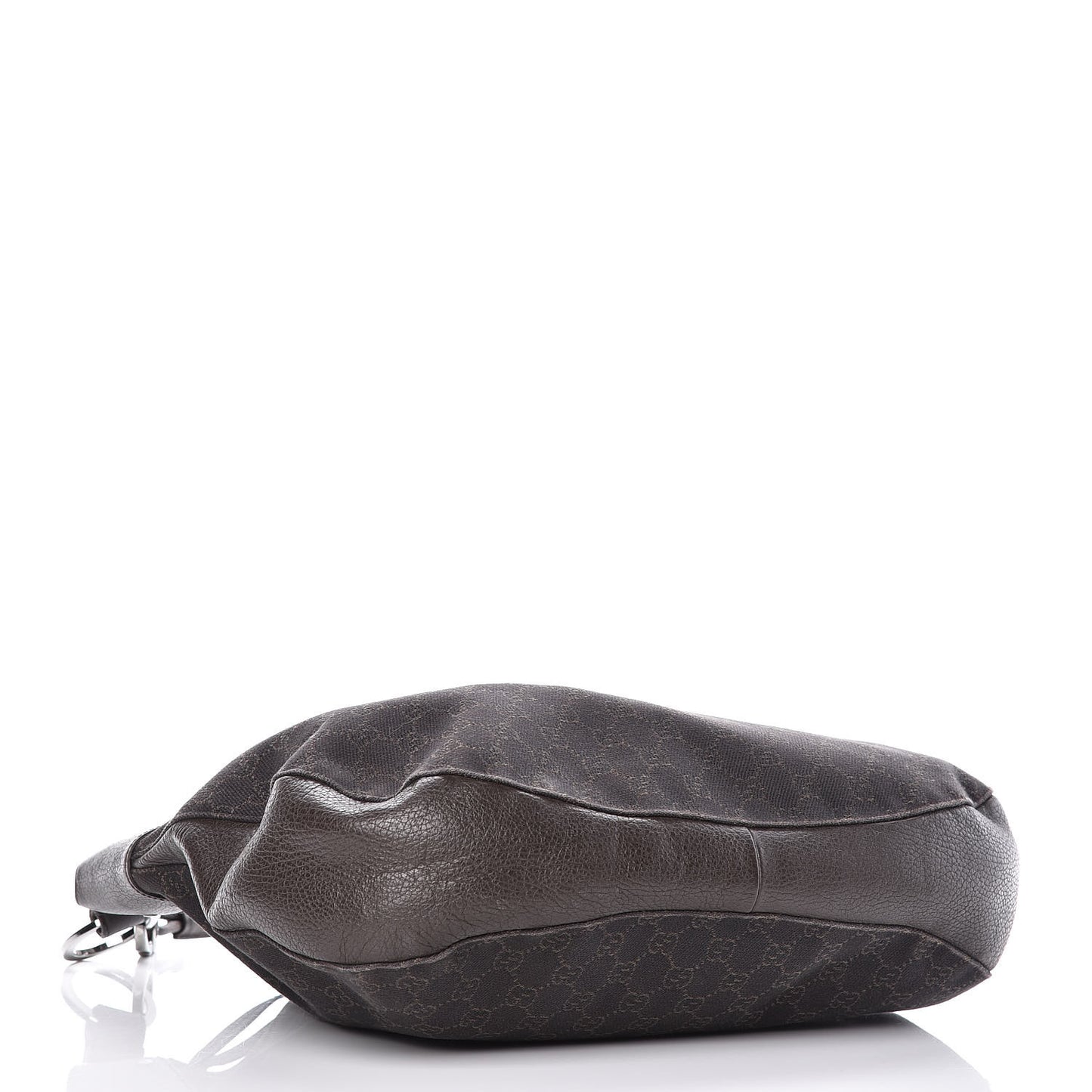 Monogram Calfskin Horsebit Classic Ring Hobo Dark Brown