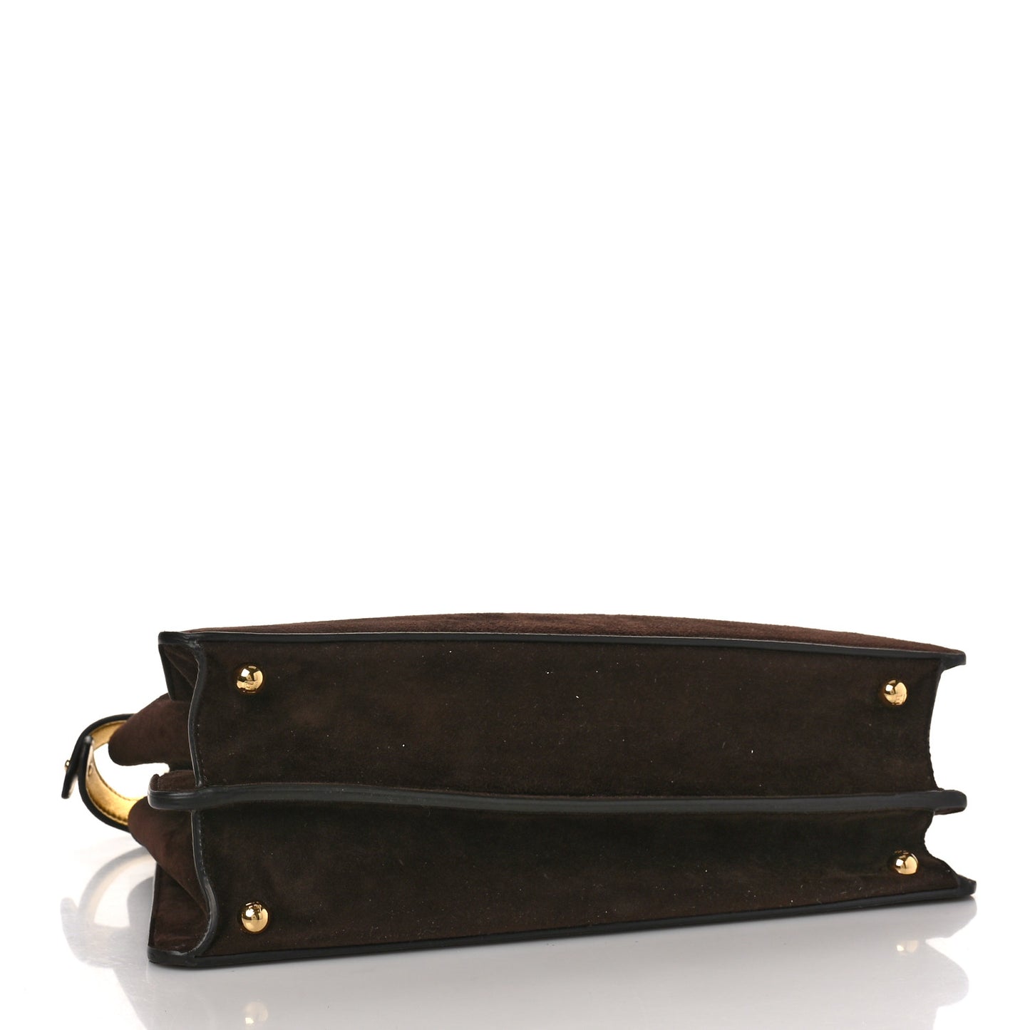 Suede Medium Peekaboo I See U Satchel Moresco Oro Chiaro