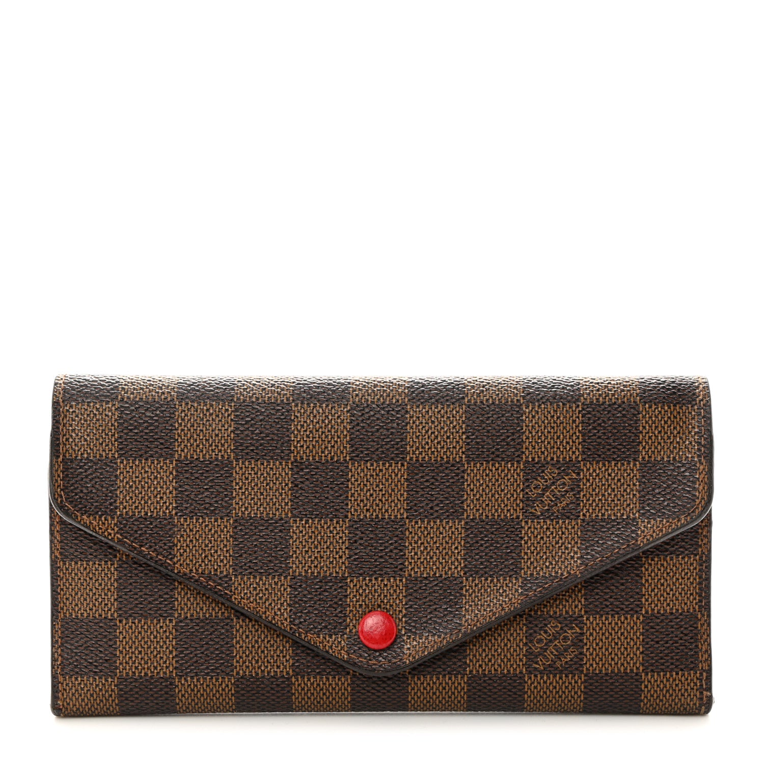 Louis Vuitton Damier Ebene Josephine Wallet Red 1 of 7