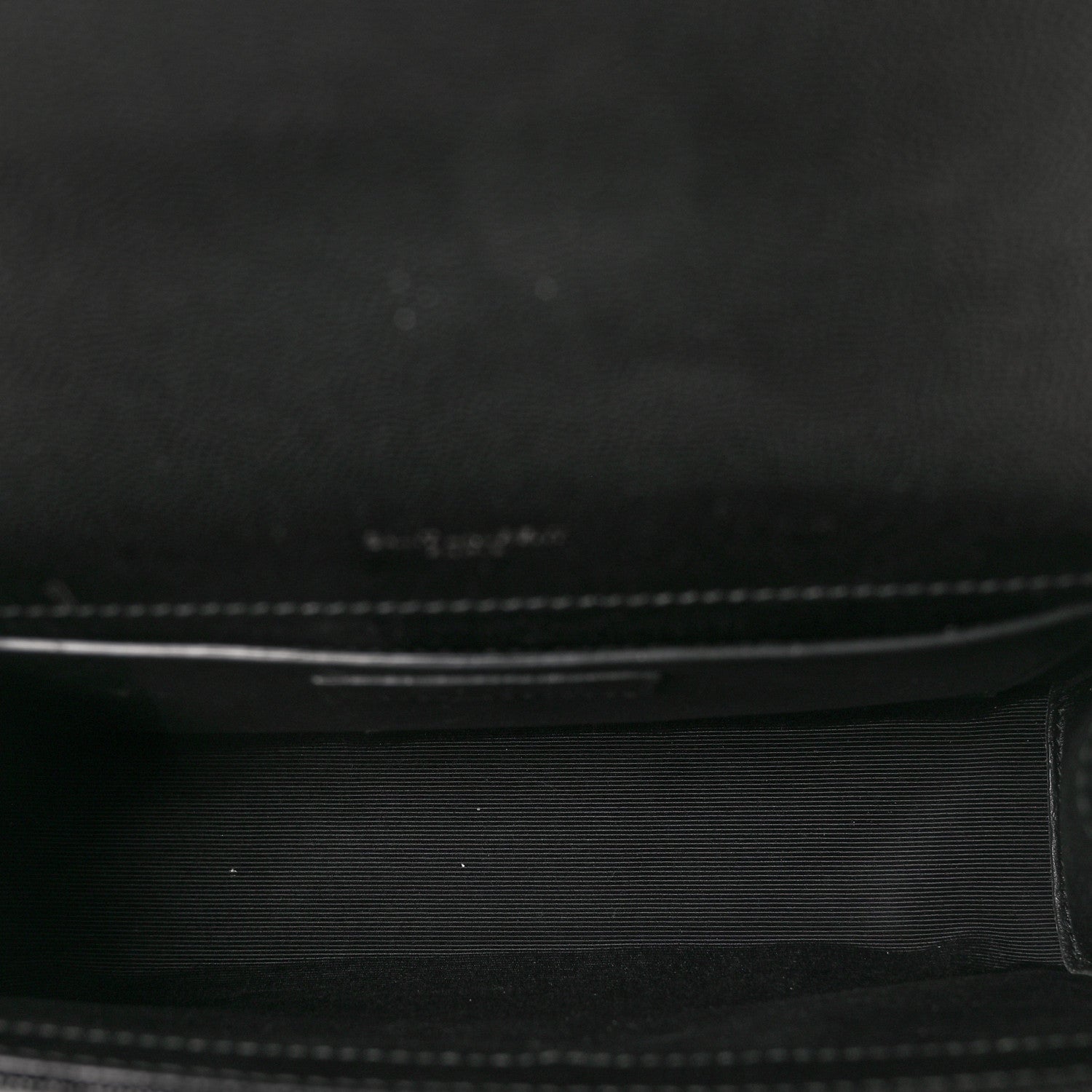 Saint Laurent Grain De Poudre Textured Mixed Matelasse Triquilt Medium Monogram Satchel Black 5 of 8