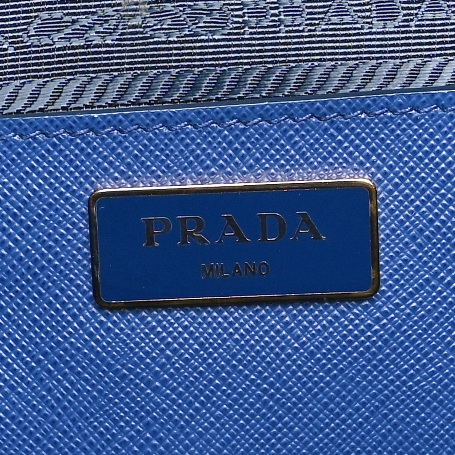 Prada Saffiano Lux Medium Promenade Tote Bluette 6 of 9