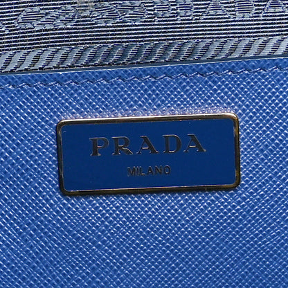 Prada Saffiano Lux Medium Promenade Tote Bluette 6 of 9