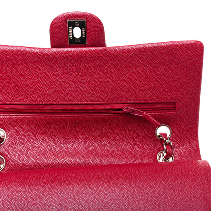 Chanel Caviar Quilted Medium Double Flap Red 10 of 14
