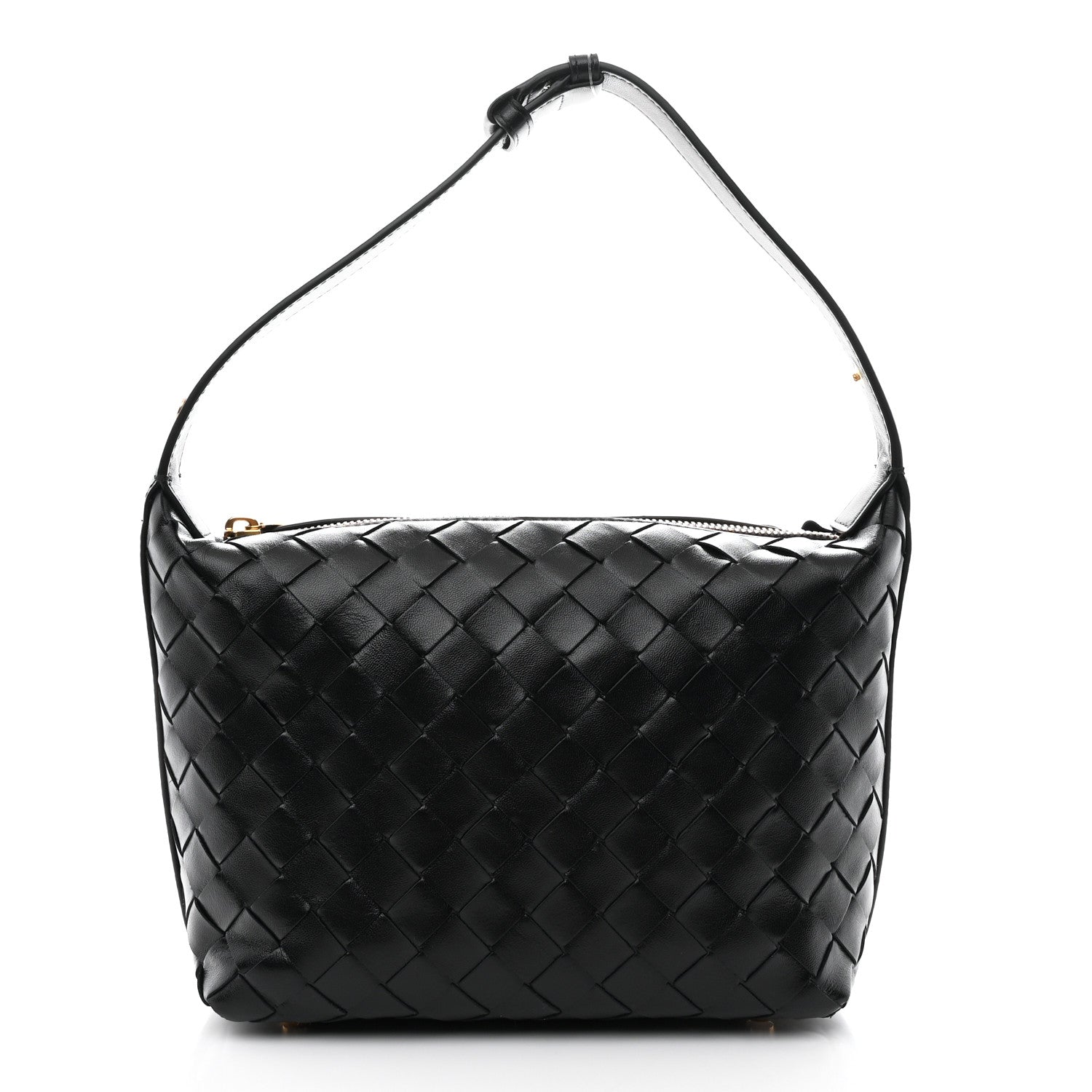 Bottega Veneta Calfskin Intrecciato Mini Wallace Black 1 of 10