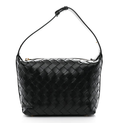 Bottega Veneta Calfskin Intrecciato Mini Wallace Black 1 of 10