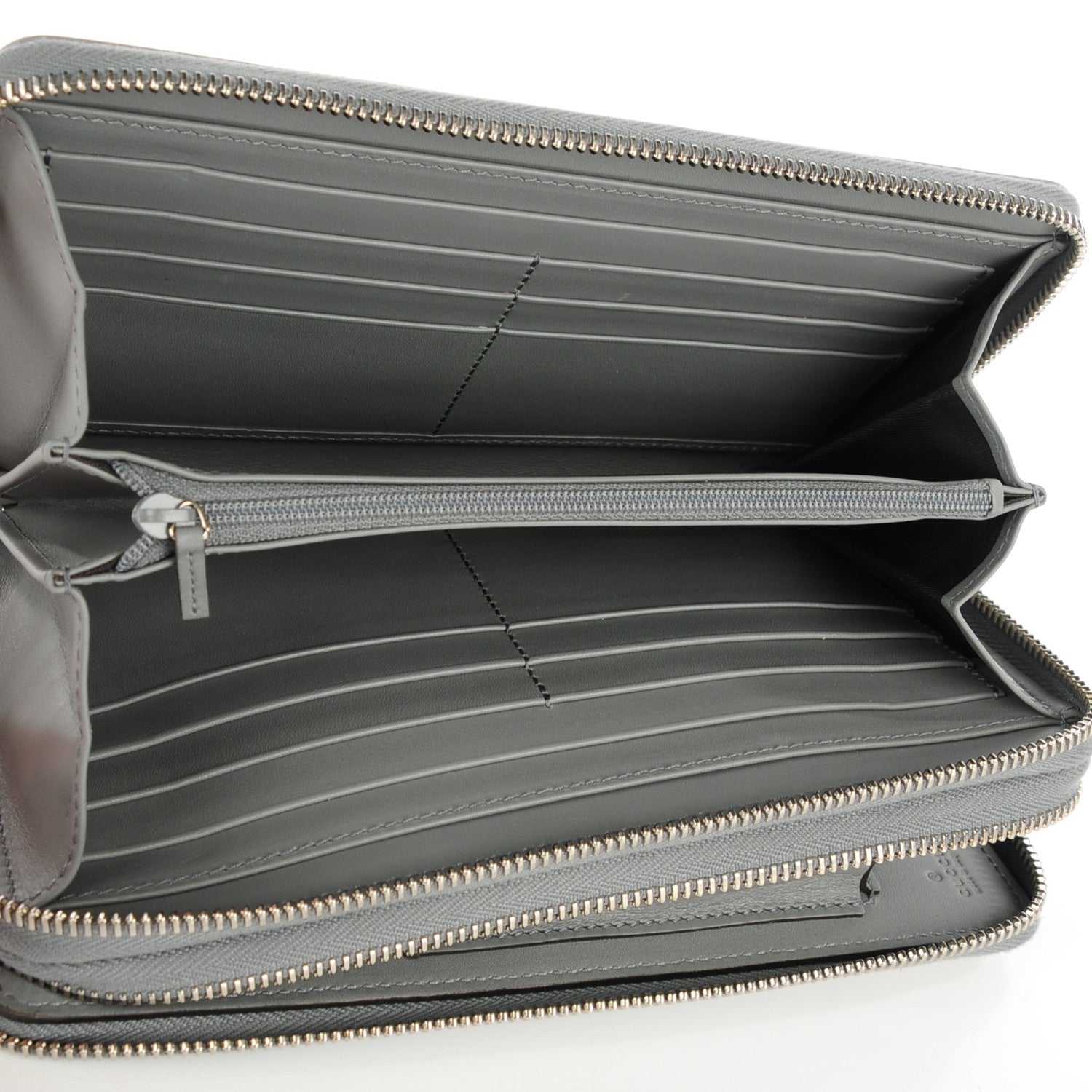 Gucci GG Supreme Monogram Travel Document Case Ecru Grigio 7 of 8