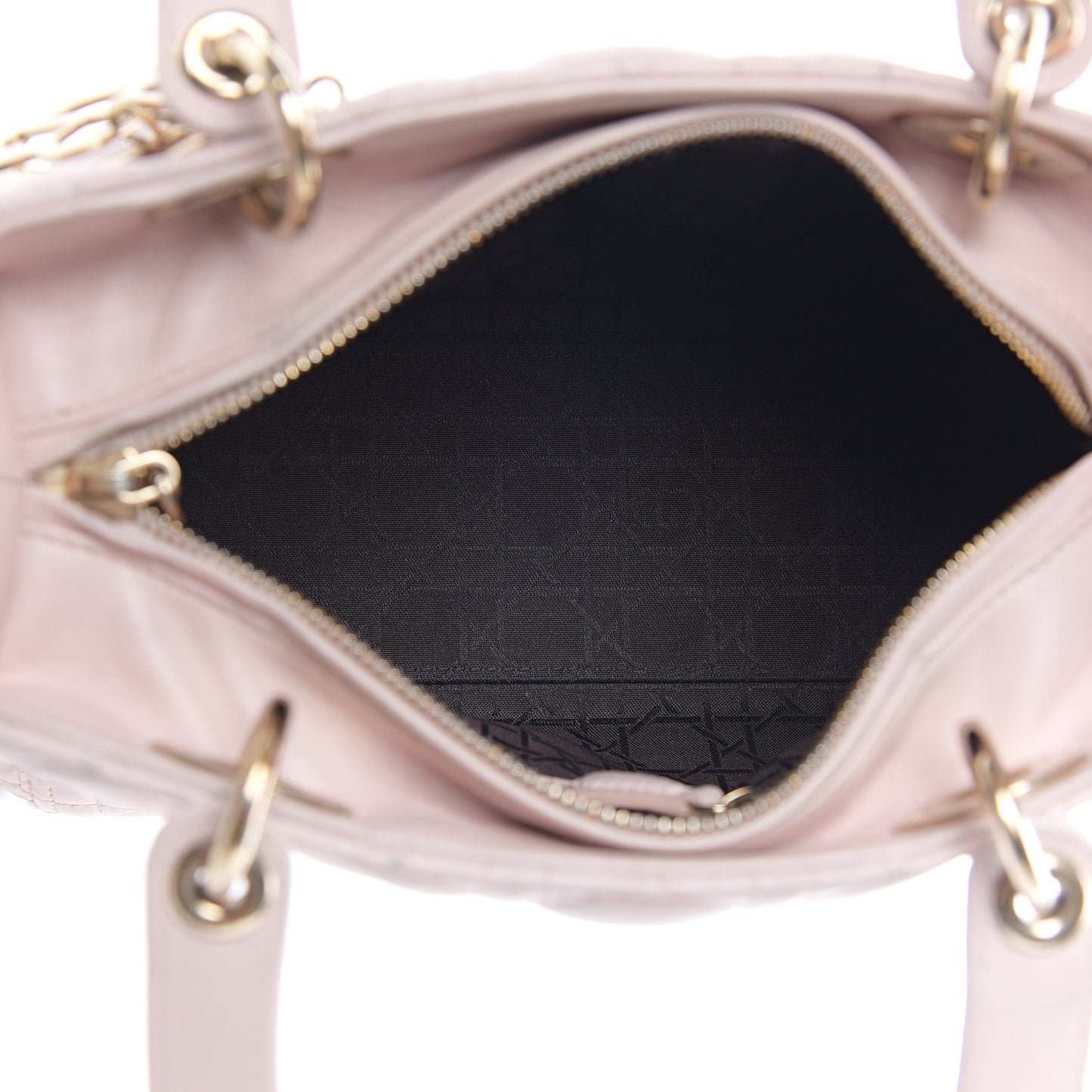 Lambskin Cannage Medium Lady Dior Light Pink